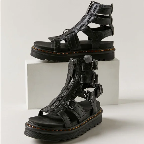 Martens Shoes Nwt Dr Martens Olson Zip Up Gladiator